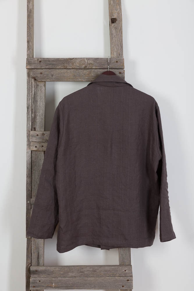 Nash Navy Linen Shirt — view 4