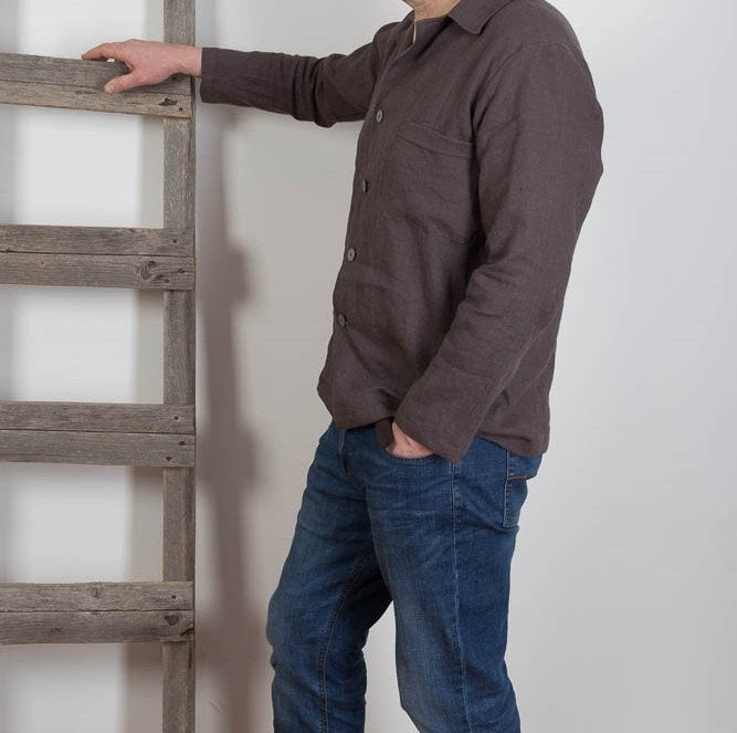 Nash Navy Linen Shirt — Wakefield's