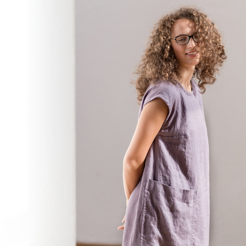 Calla Beige Linen Dress — Wakefield's