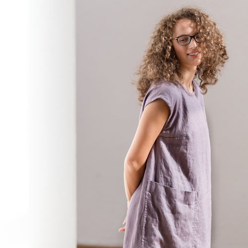 Calla Beige Linen Dress — Wakefield's