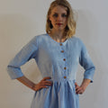 Trixie Blue Linen Dress — Wakefield's
