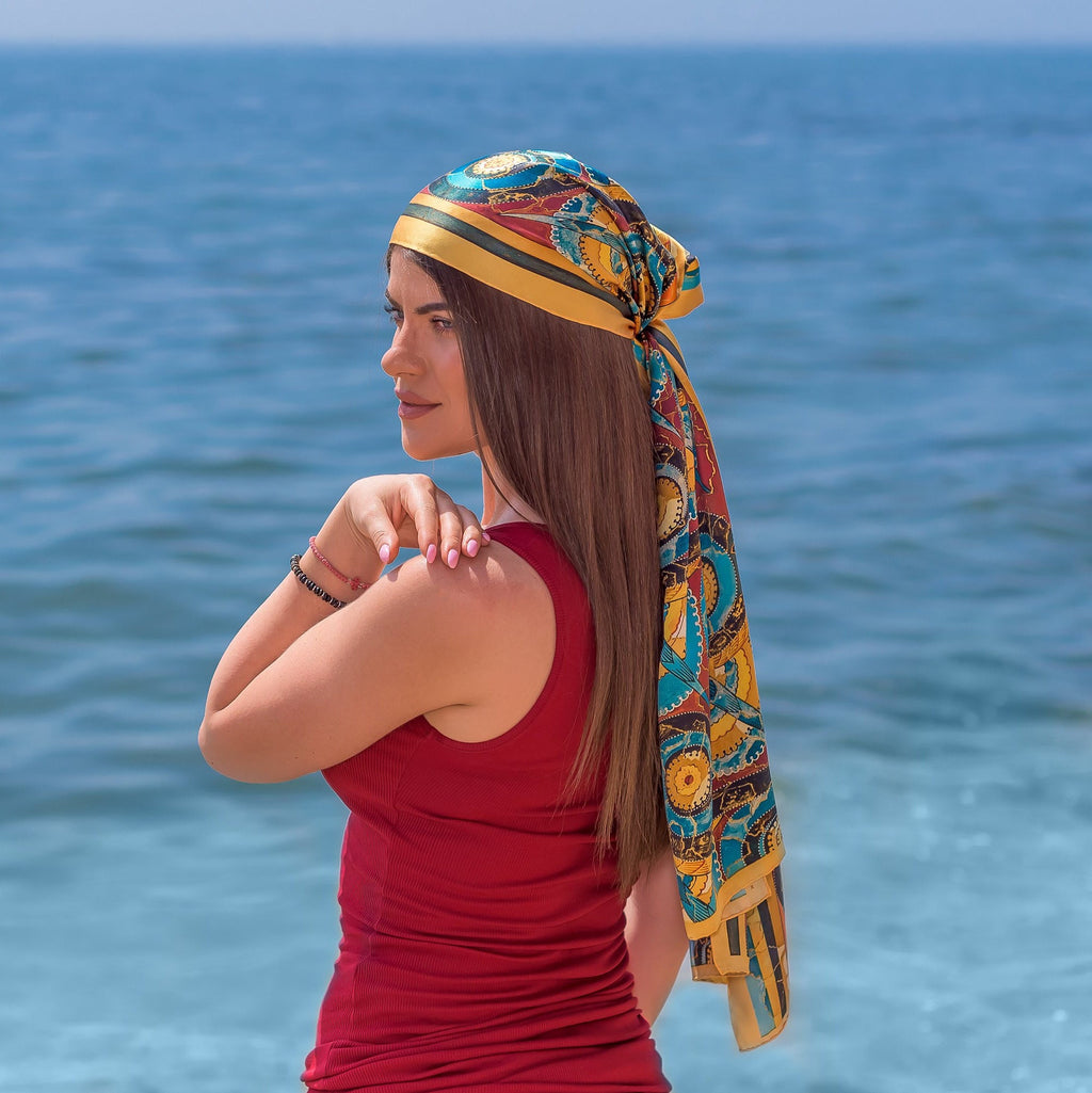 Thea Beige Wrap Scarf — view 2