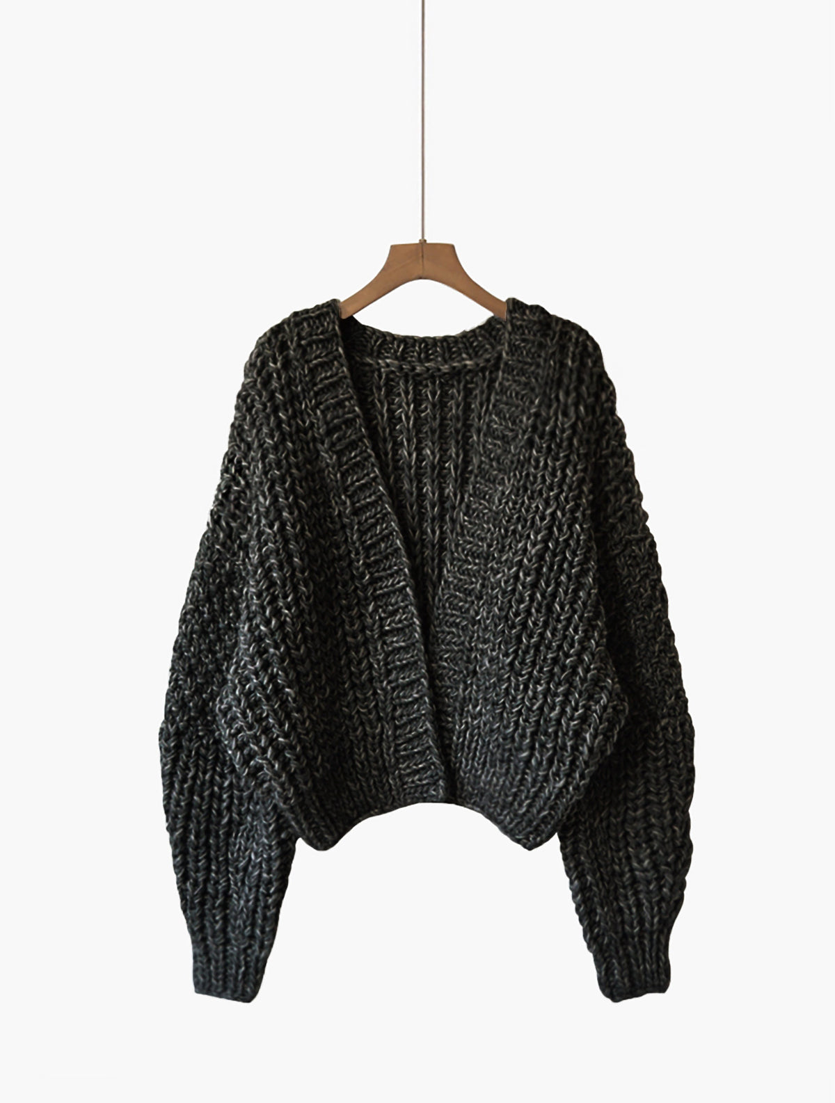 Remy Gray Wool Cardigan — view 3