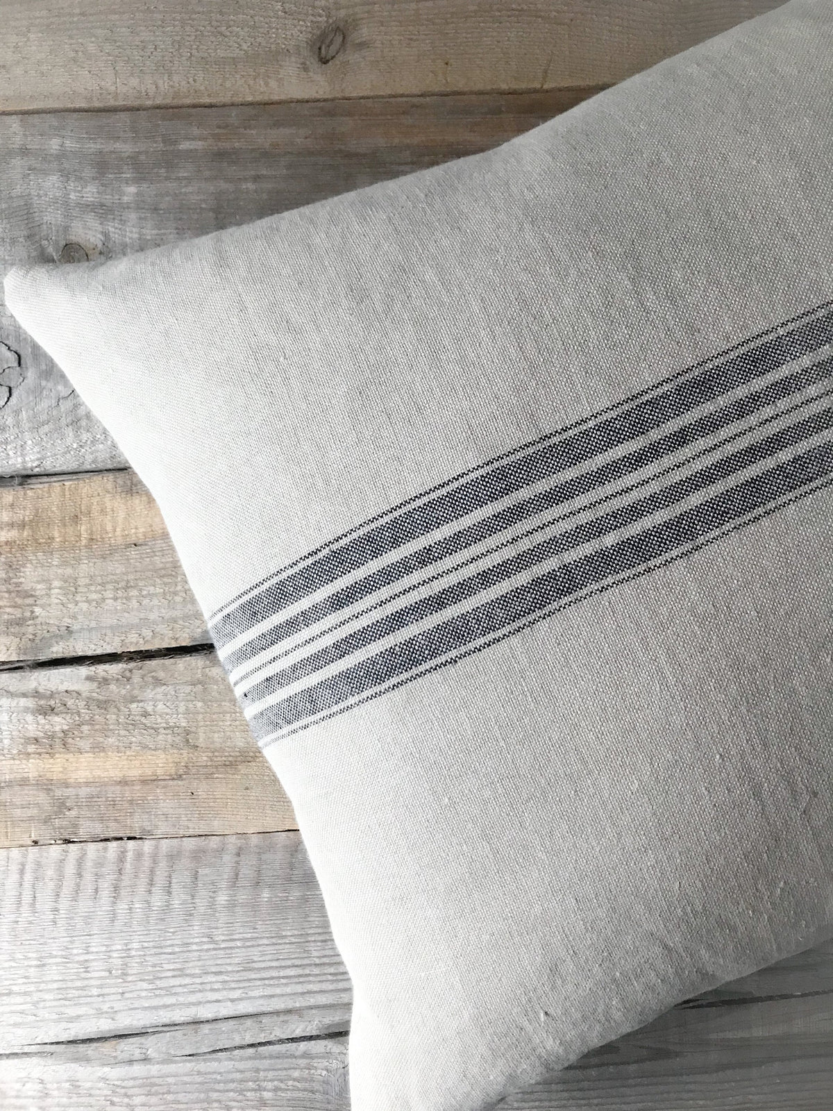 Briar Striped Linen Pillow Cover — view 2