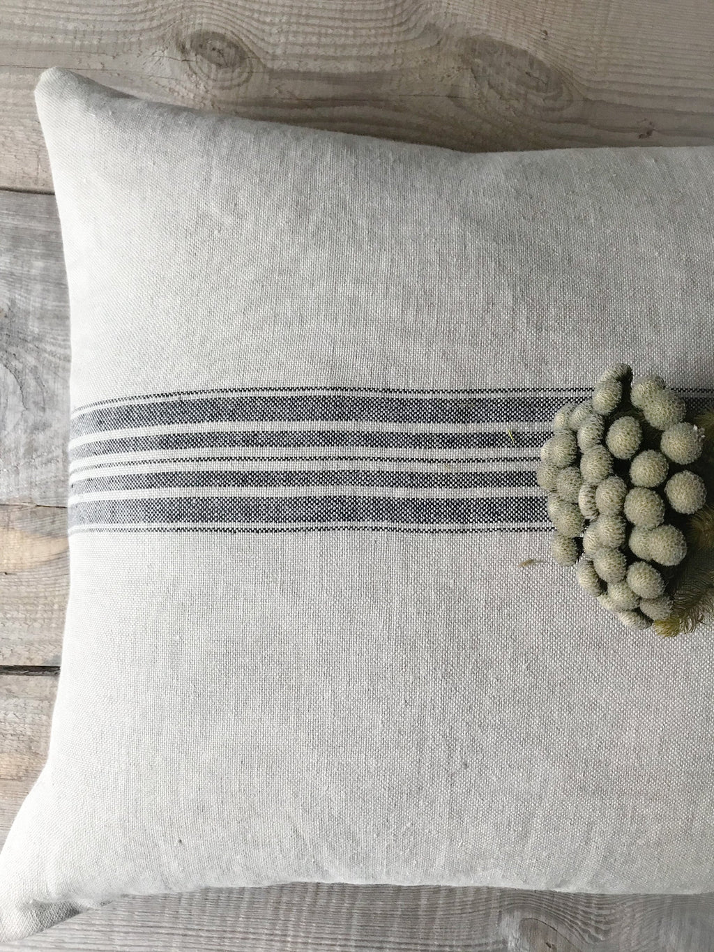 Briar Striped Linen Pillow Cover — view 3