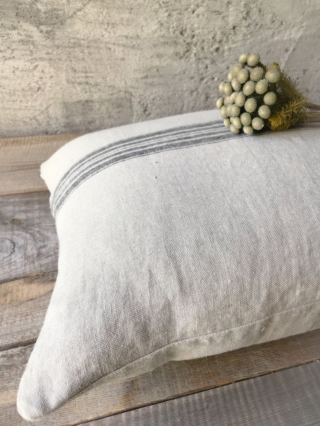 Briar Striped Linen Pillow Cover — view 5