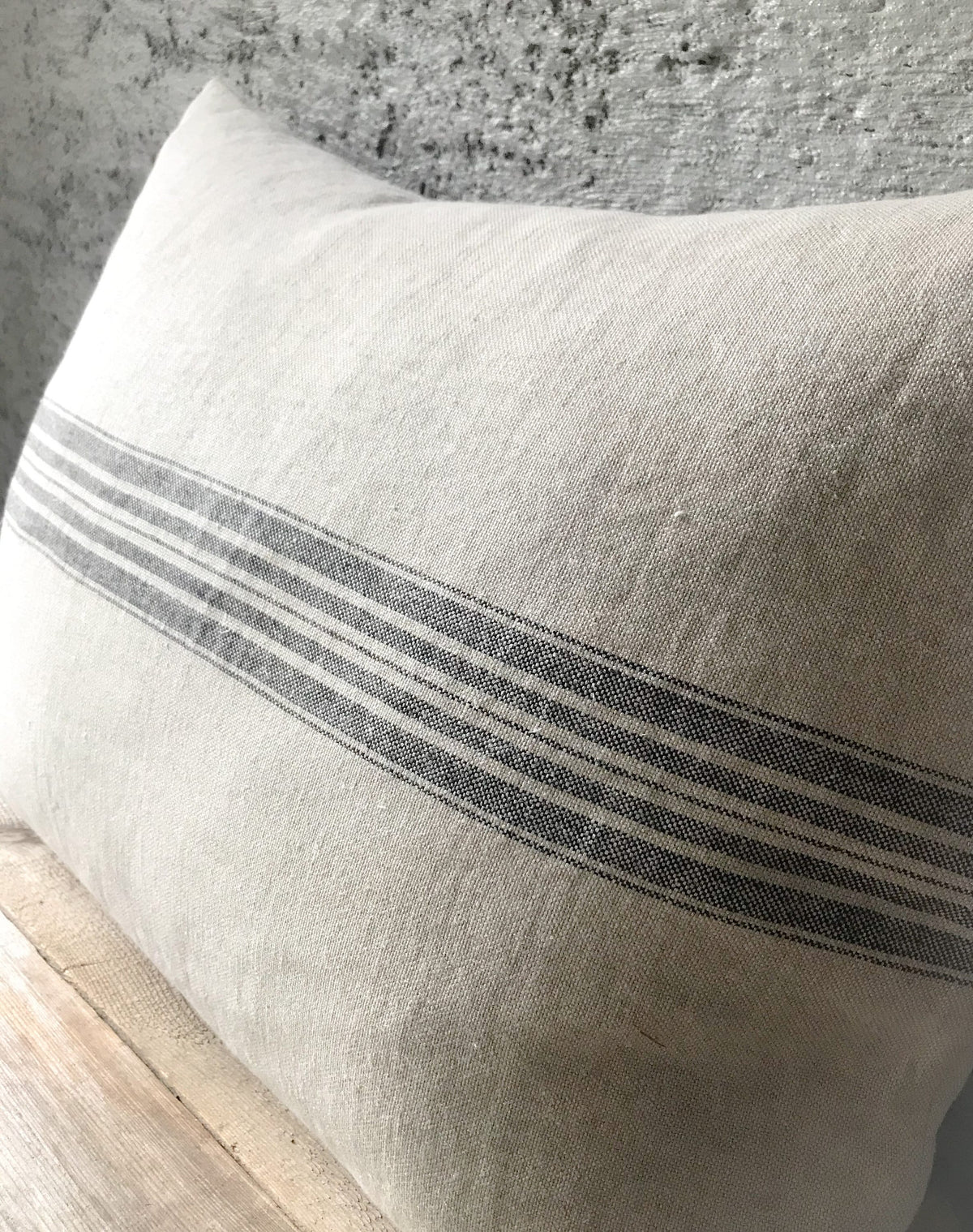 Briar Striped Linen Pillow Cover — view 4