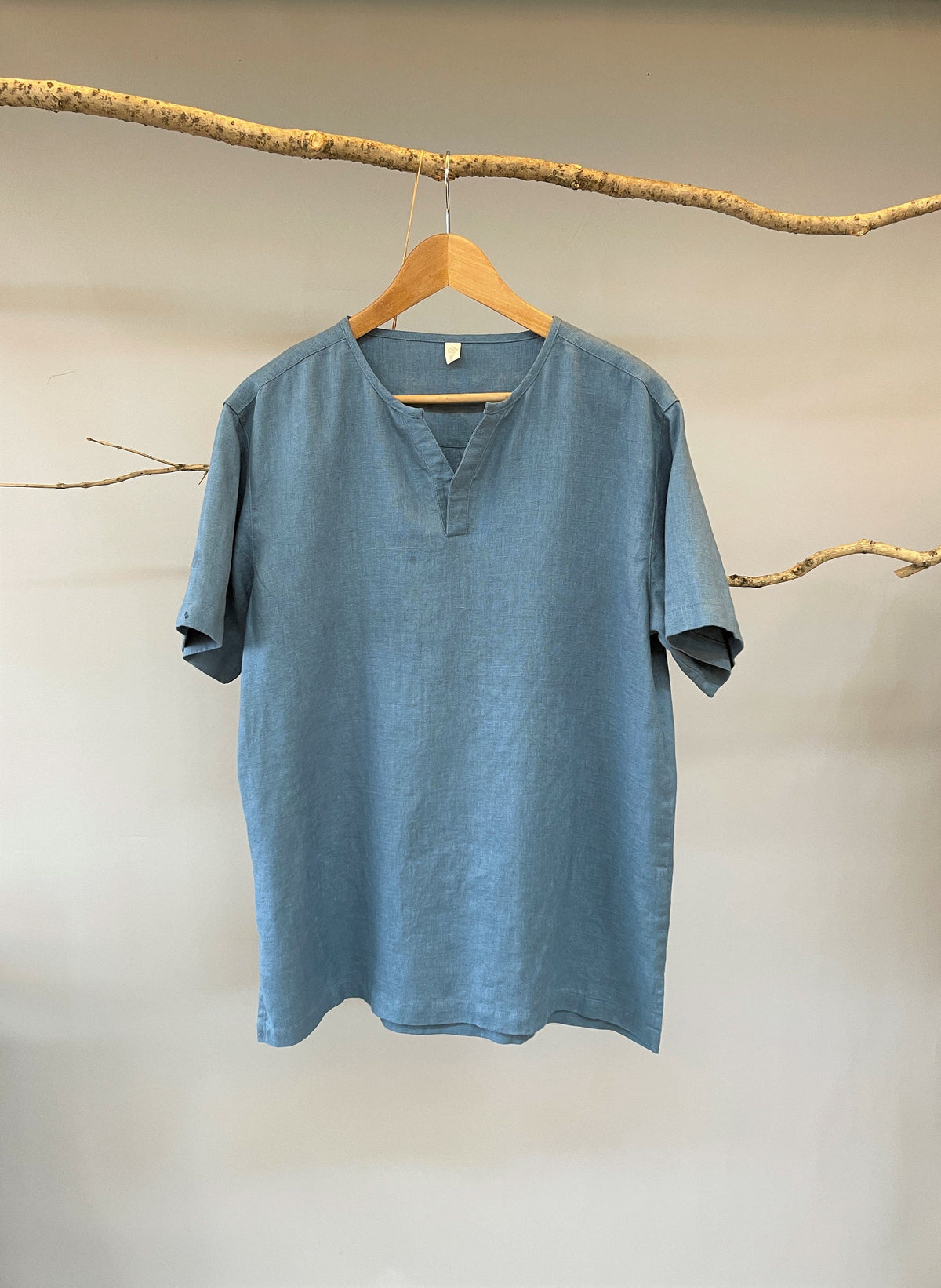 Lane Orange Linen Shirt — view 4