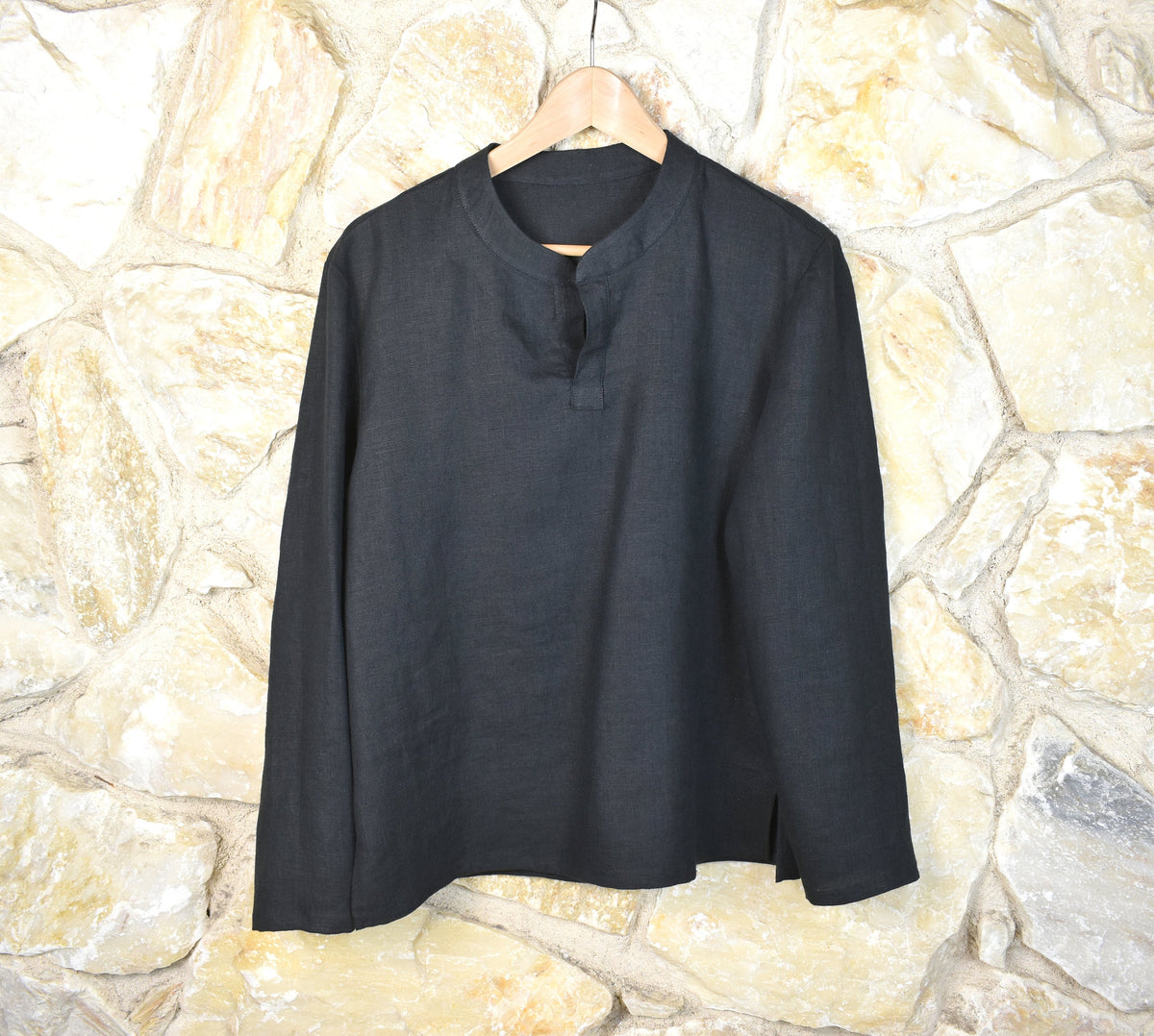 Graham Light Blue Linen Shirt — view 6