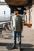 Dean Navy Linen Shirt — Wakefield's