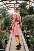 Ottilie Pink Linen Dress — Wakefield's
