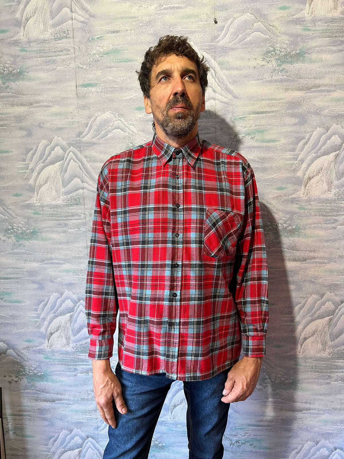 Pierce Plaid Cotton Button-Down Flannel Shirt — Wakefield's