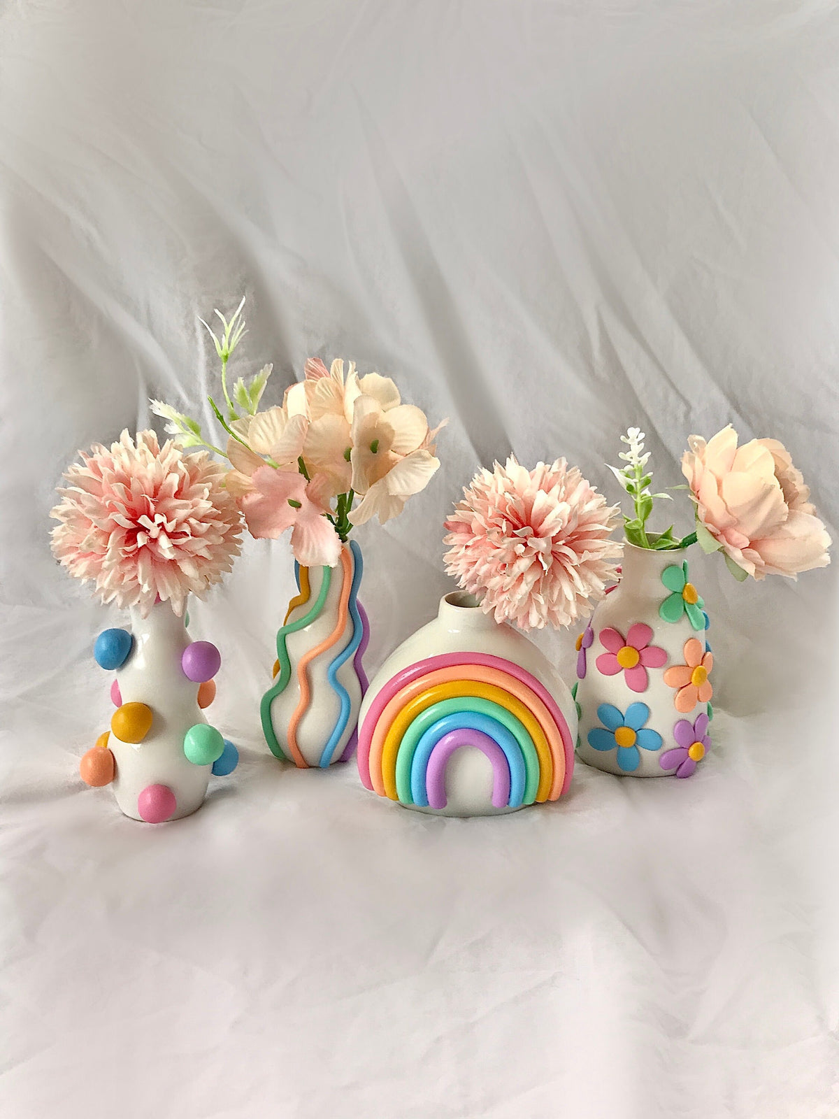 Magnolia Multicolor Ceramic Vase — view 2