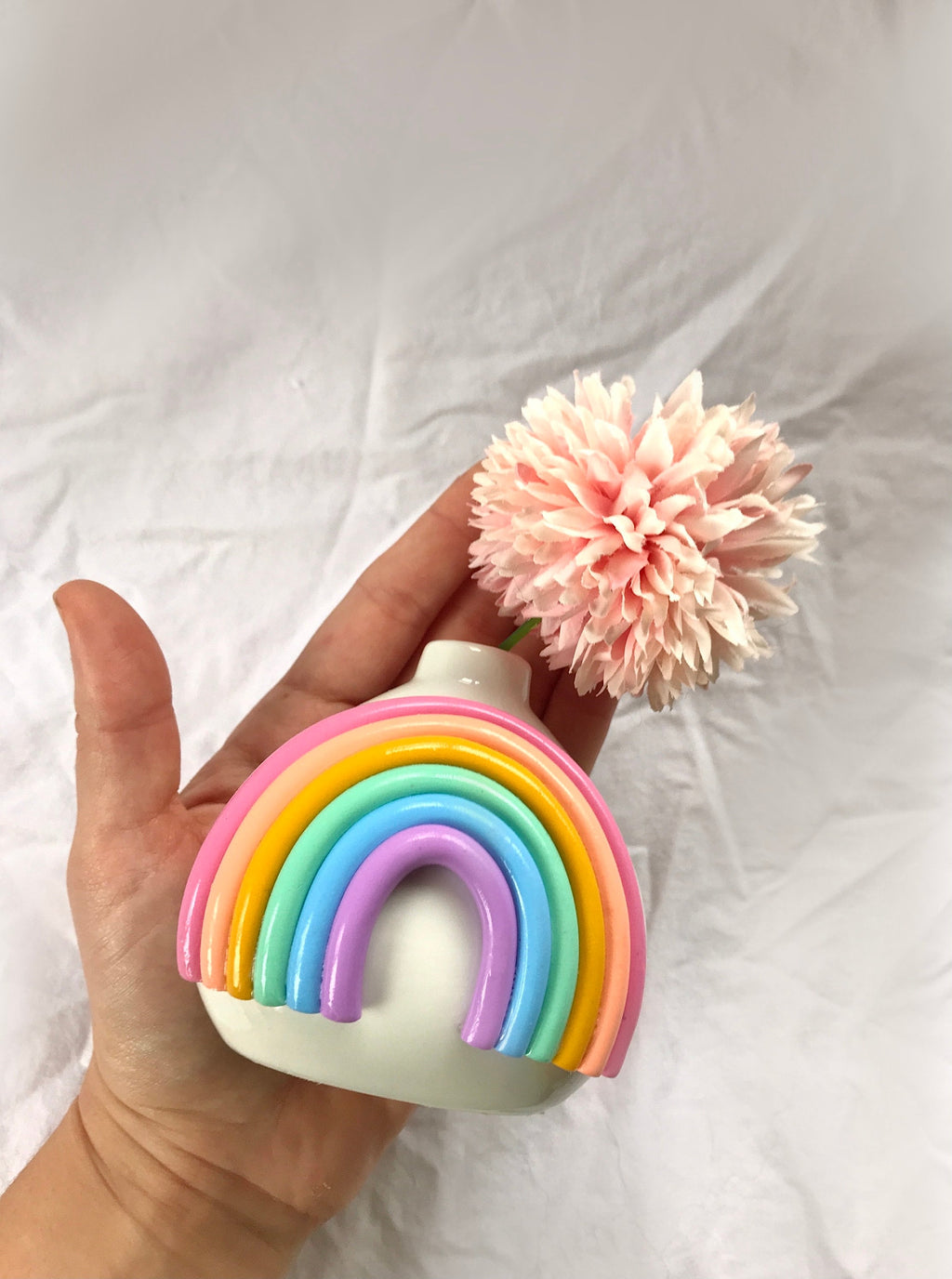 Magnolia Multicolor Ceramic Vase — view 3