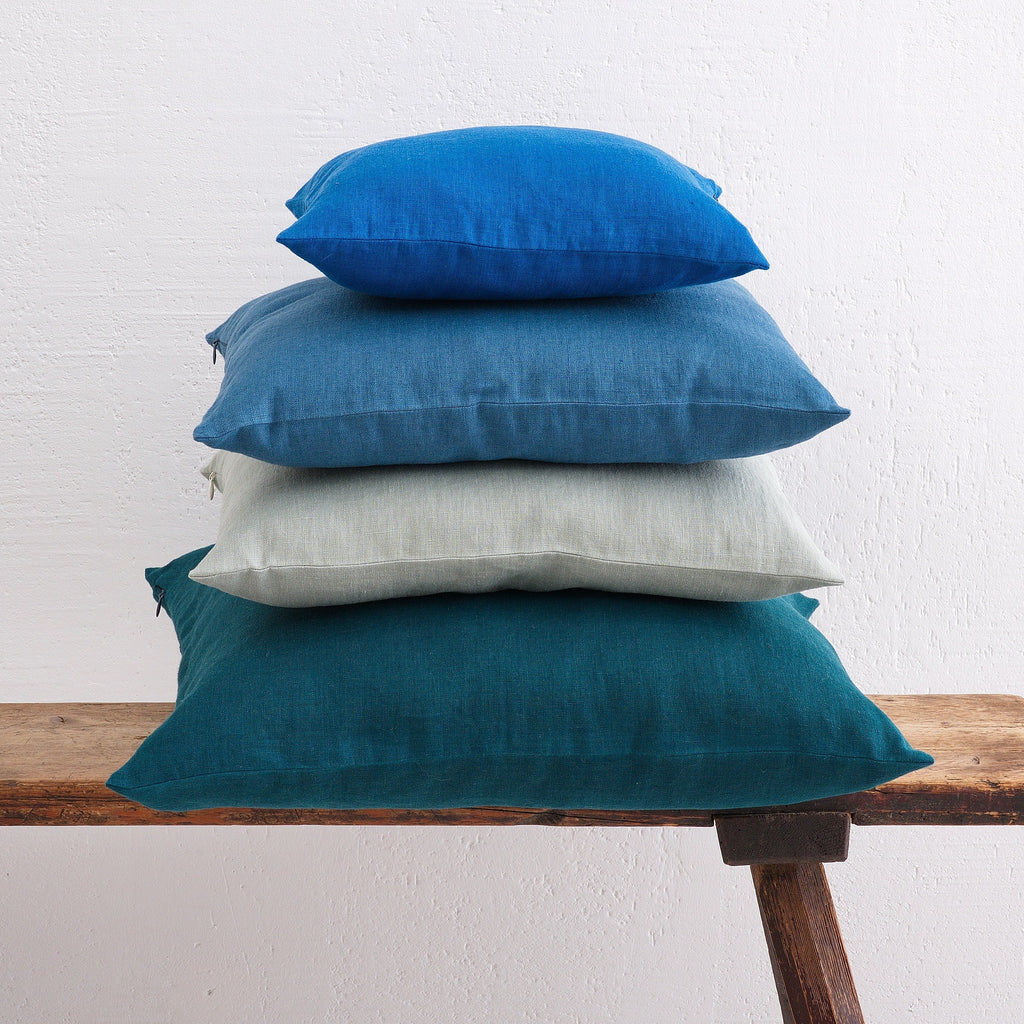 Thistle Navy Linen Pillow Cover — Wakefield's