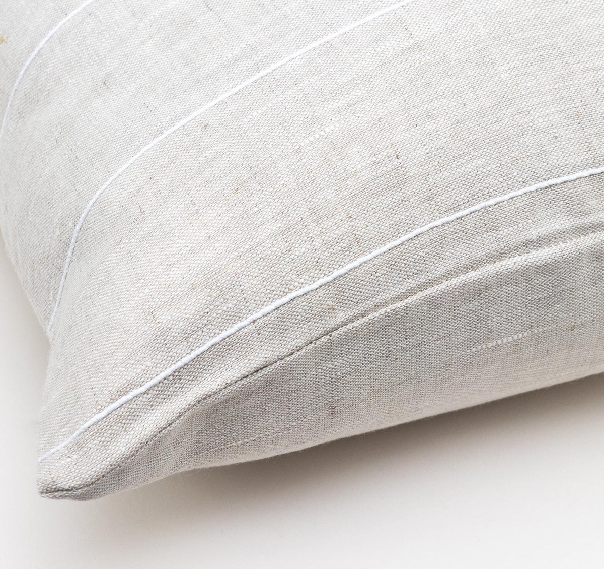 Fern Striped Linen Pillow Cover — view 2