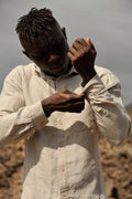 Tate Beige Linen Shirt — Wakefield's