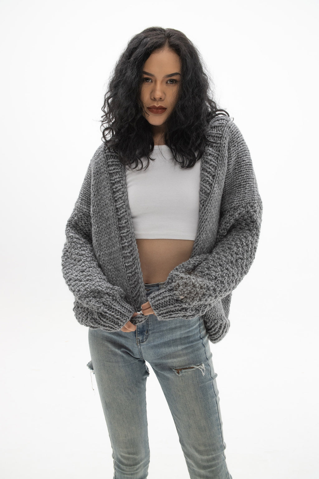 Wren Beige Wool Cardigan — Wakefield's