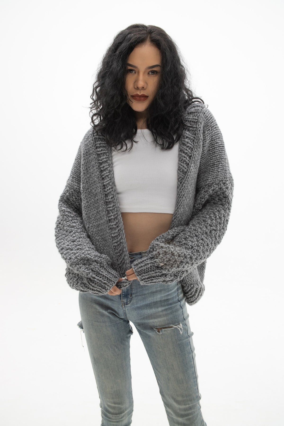 Wren Beige Wool Cardigan — Wakefield's