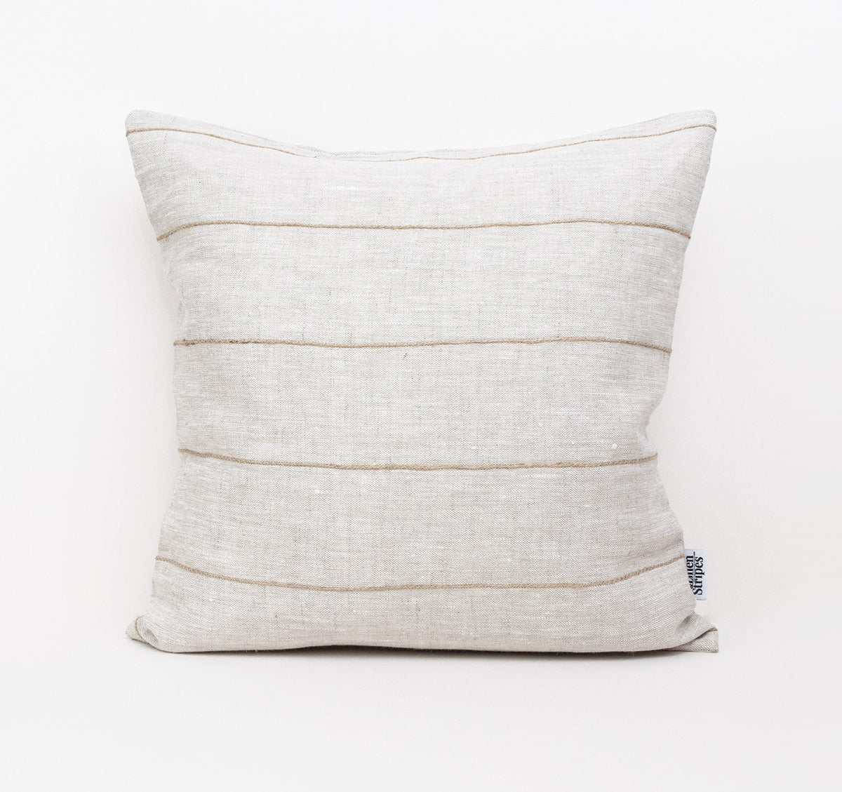 Fern Striped Linen Pillow Cover — view 5