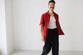Wyatt Red Linen Shirt — Wakefield's