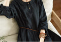 Dina Black Linen Shirt Midi Dress — Wakefield's