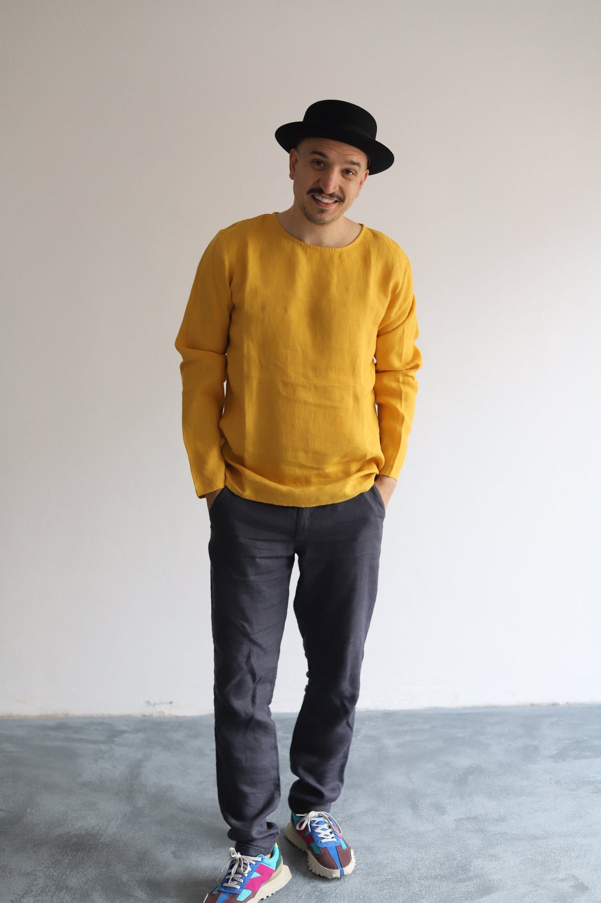 Shane Yellow Linen Shirt — view 2