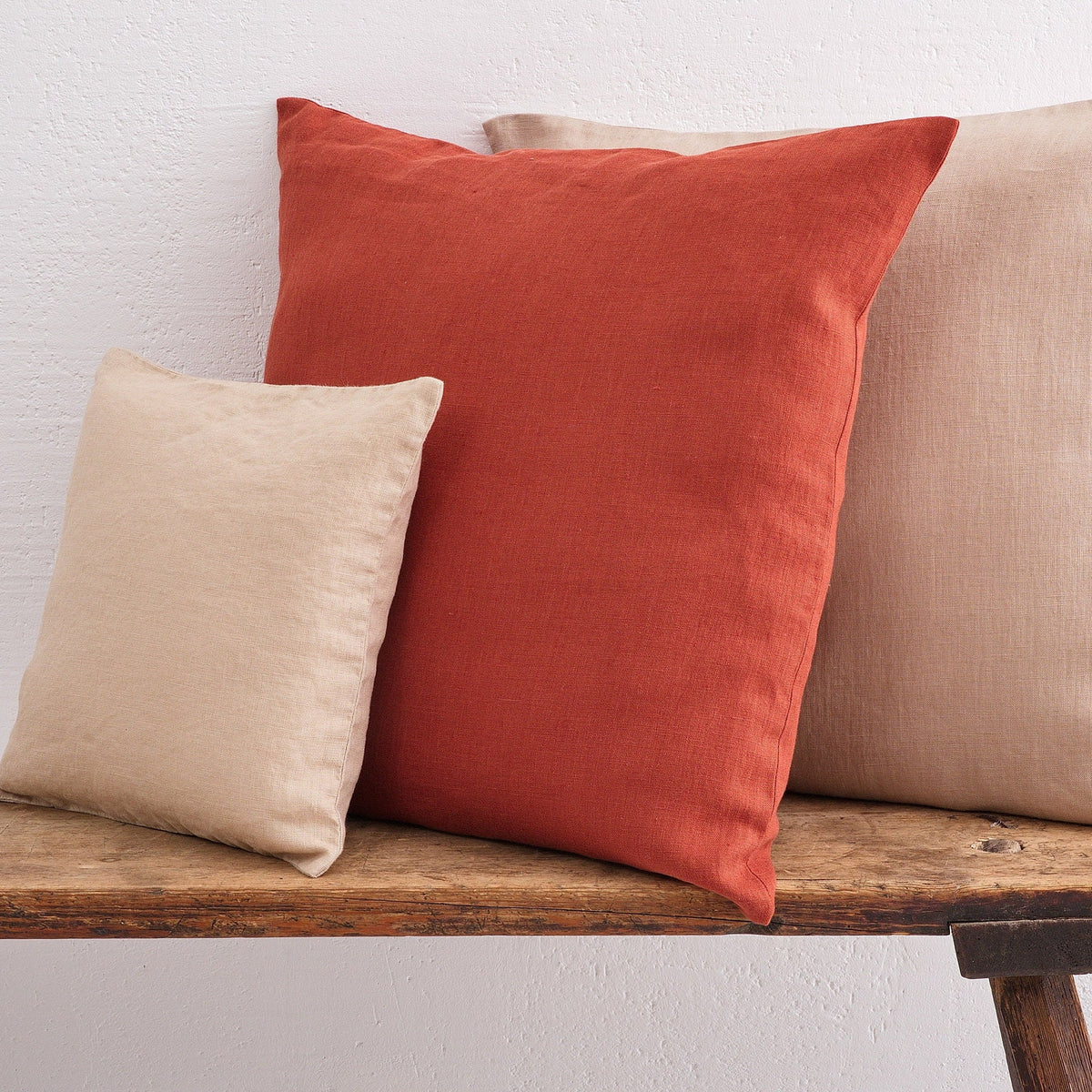 Thistle Navy Linen Pillow Cover — view 3
