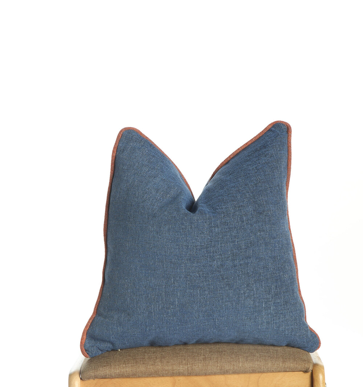 Wisteria Blue Linen Pillow Cover — view 2