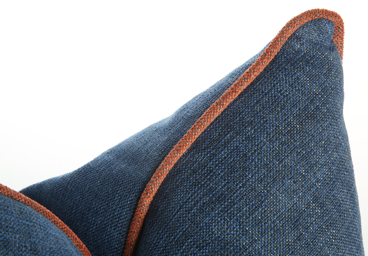 Wisteria Blue Linen Pillow Cover — view 3