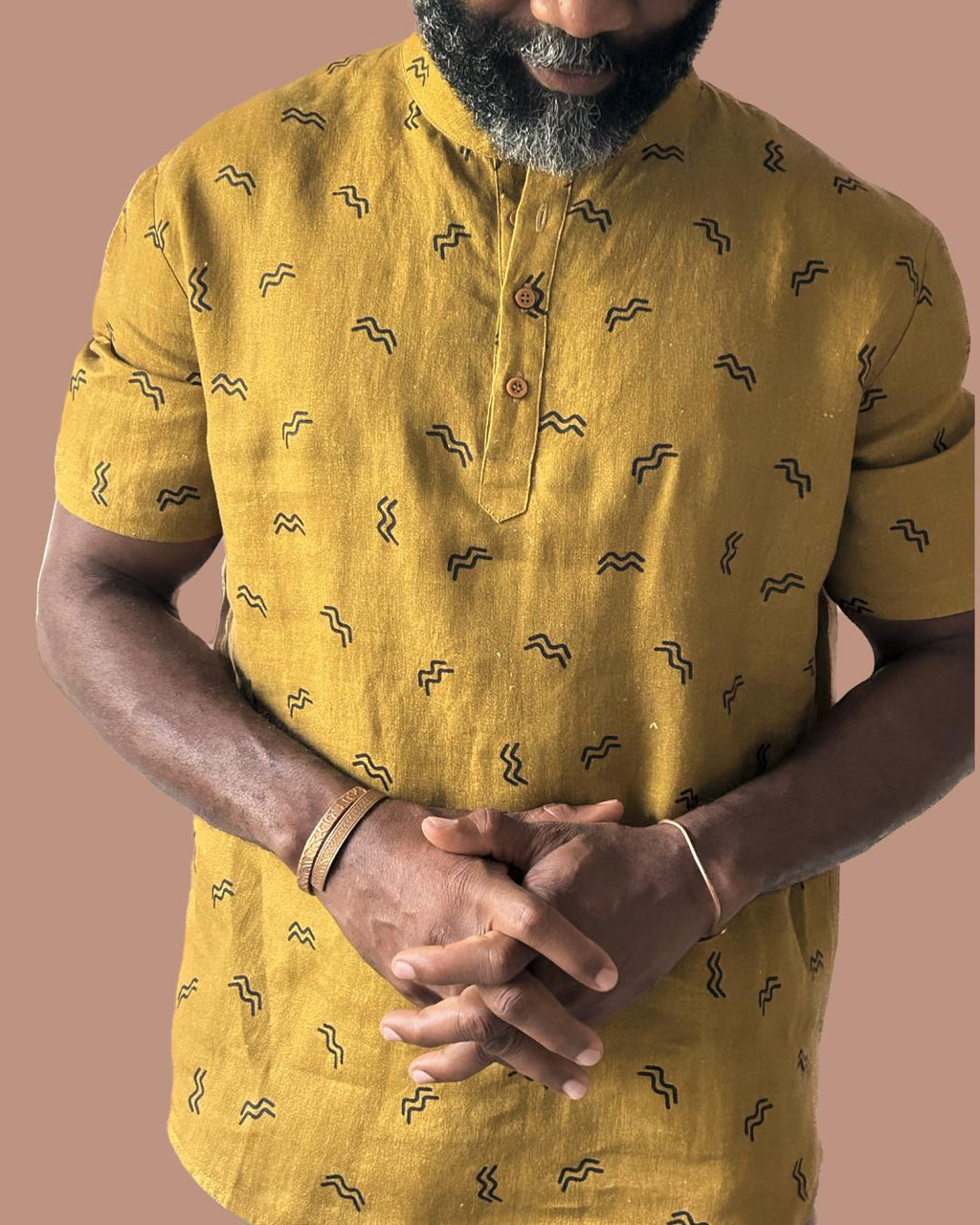Knox Yellow Linen Shirt — Wakefield's