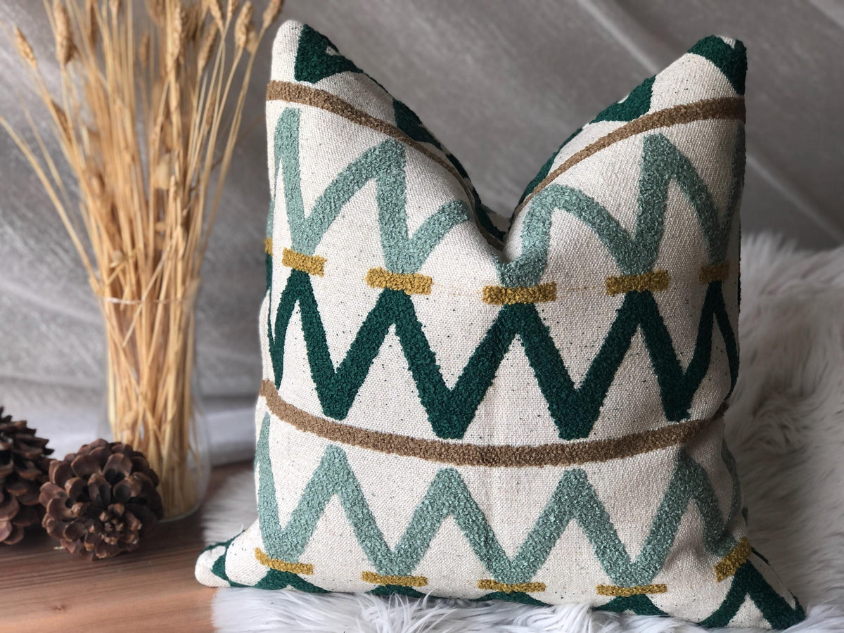 Heather Cream Linen Pillow Cover — view 2