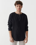 Colt Black Linen Button-Down Shirt — Wakefield's