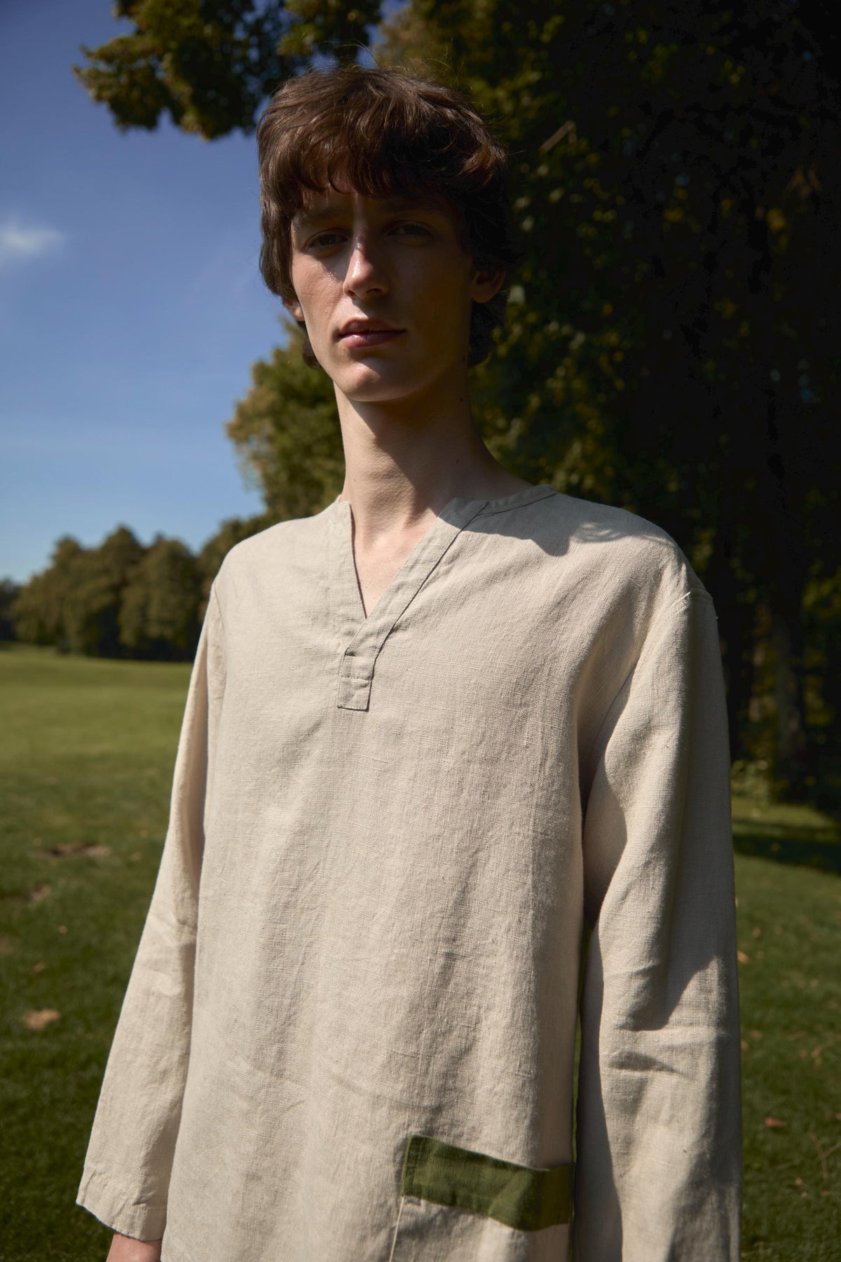 Jett Beige Linen Shirt — view 2