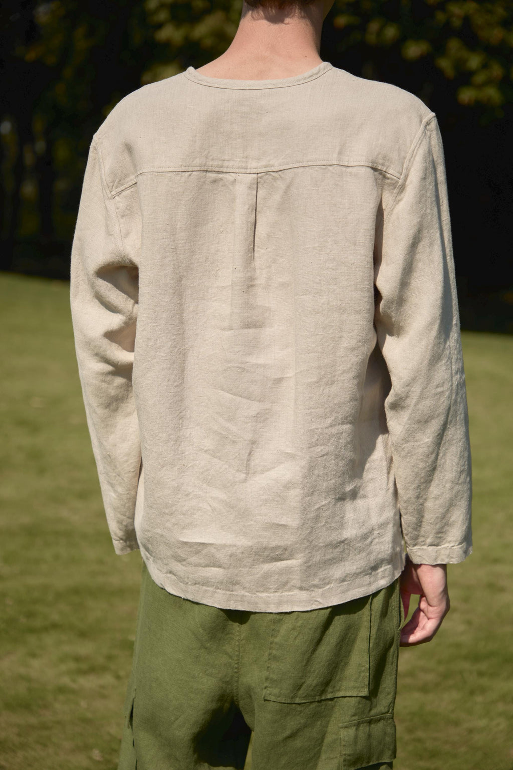Jett Beige Linen Shirt — view 6