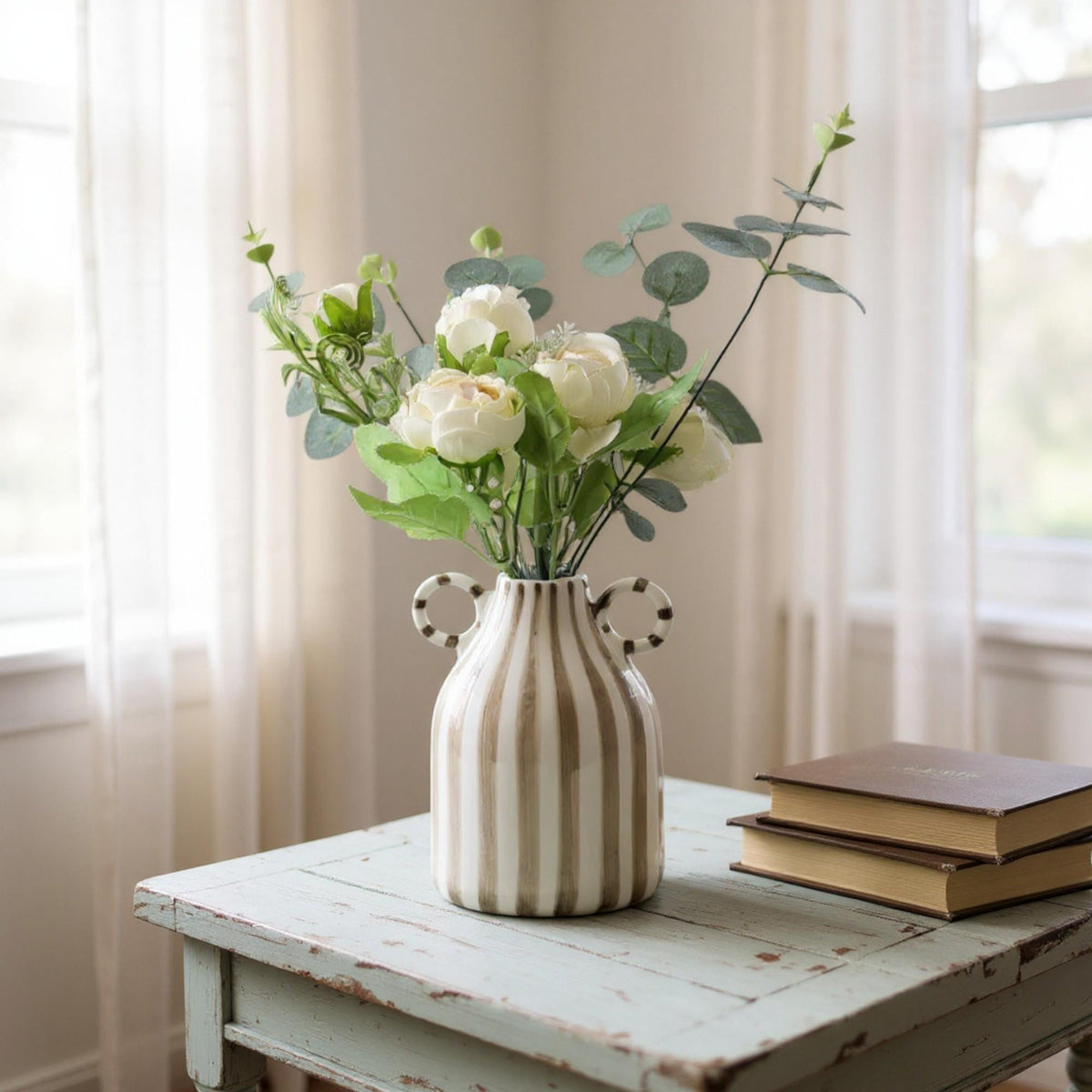 Rosemary Striped Ceramic Vase — Wakefield's