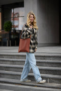 Dora Brown Leather Tote Bag — Wakefield's