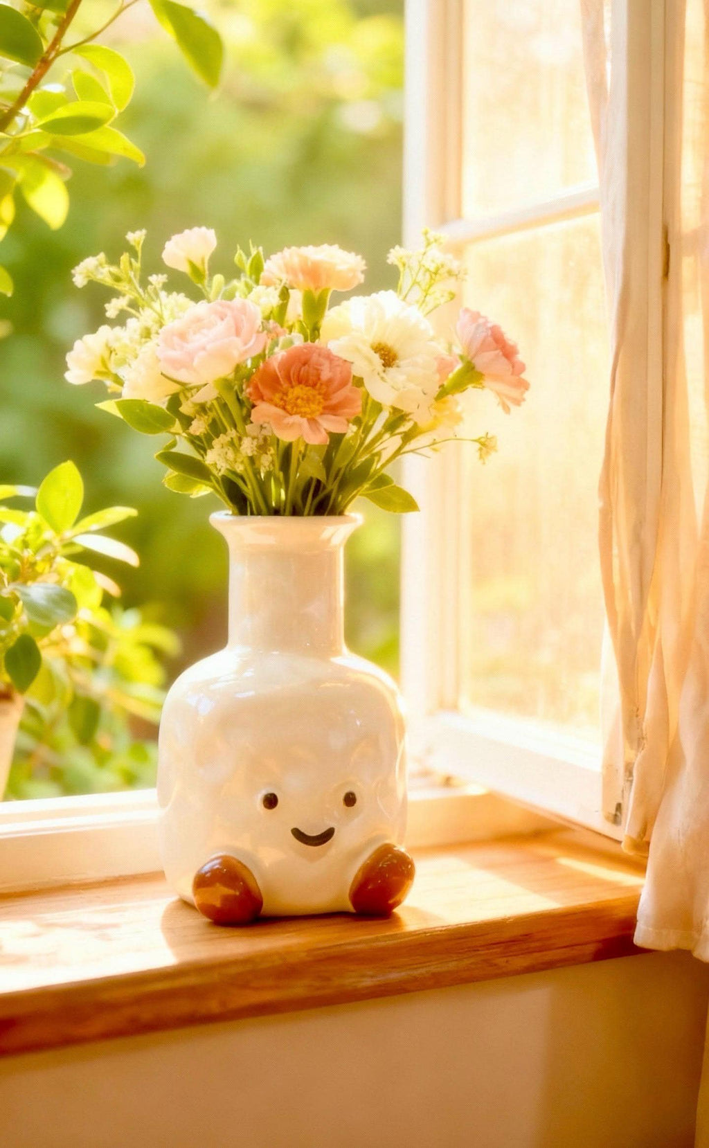 Sorrel Beige Ceramic Vase — Wakefield's