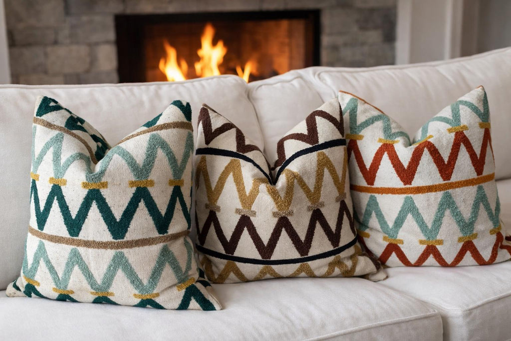 Heather Cream Linen Pillow Cover — view 3