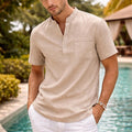 Tucker Beige Linen Shirt — Wakefield's