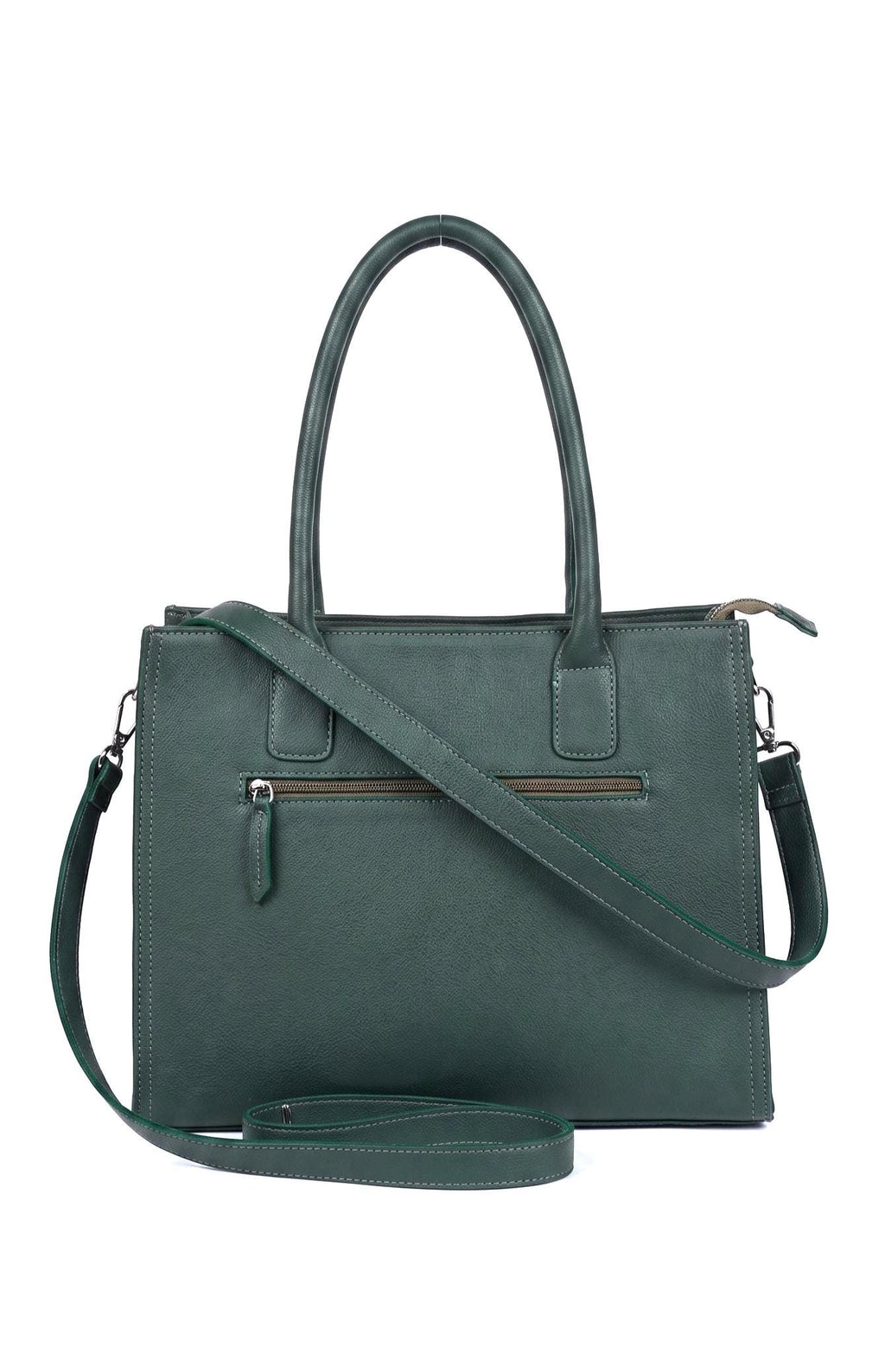 Zelda Green Leather Tote Bag — Wakefield's