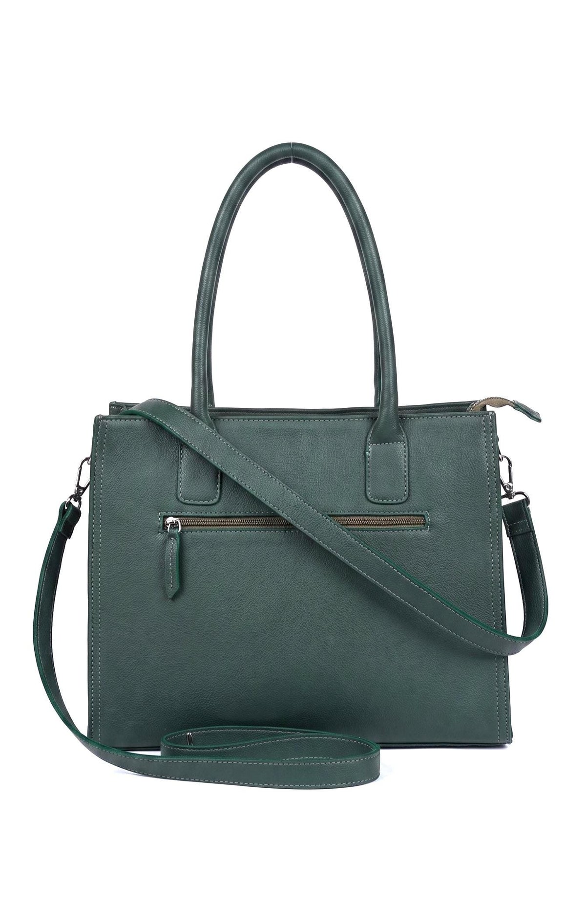 Zelda Green Leather Tote Bag — Wakefield's