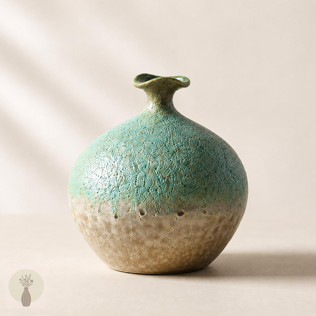 Aspen Turquoise Ceramic Vase — view 4