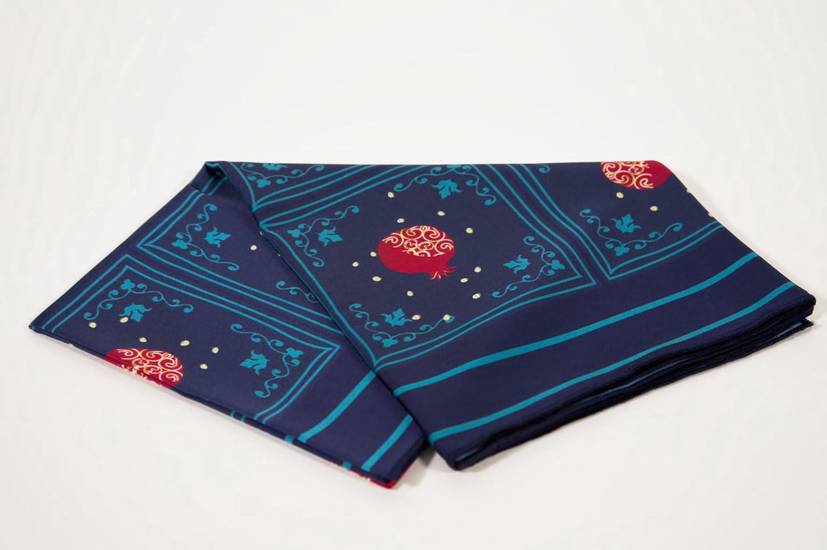 Carmen Pomegranate-Print Scarf — view 4