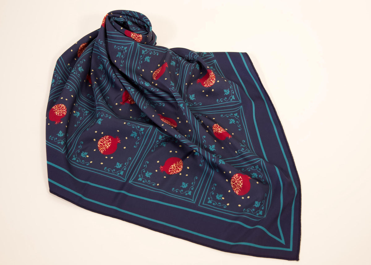 Carmen Pomegranate-Print Scarf — view 6