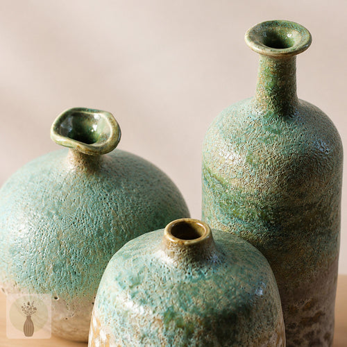 Aspen Turquoise Ceramic Vase — Wakefield's