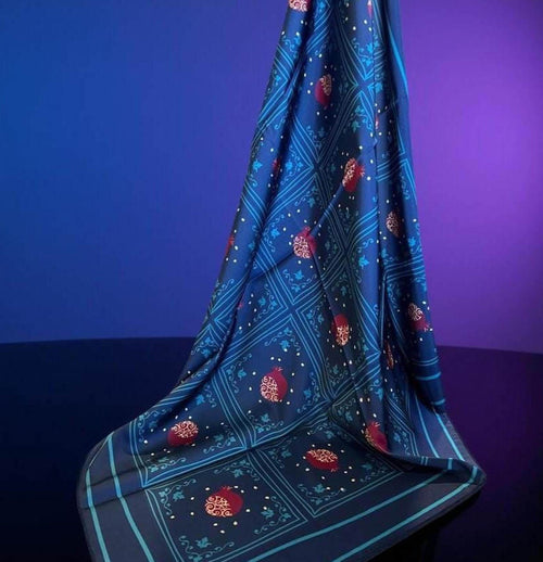 Carmen Pomegranate-Print Scarf — Wakefield's