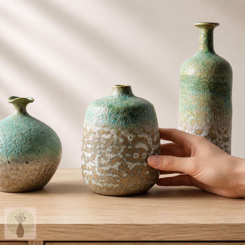 Aspen Turquoise Ceramic Vase — Wakefield's