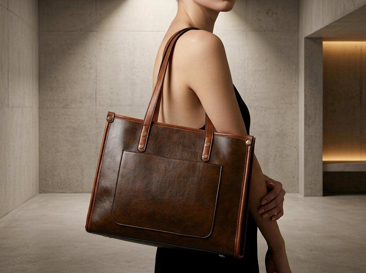 Winnie Burgundy Vegan Leather Tote Bag — Wakefield's