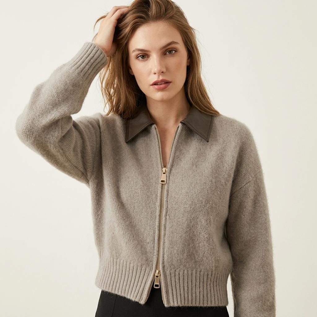 Lena Gray Knit Cardigan — Wakefield's
